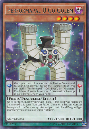 Performapal U Go Golem MACR EN004 Rare Unlimited Performapal U Go Golem MACR EN004 Rare Unlimited