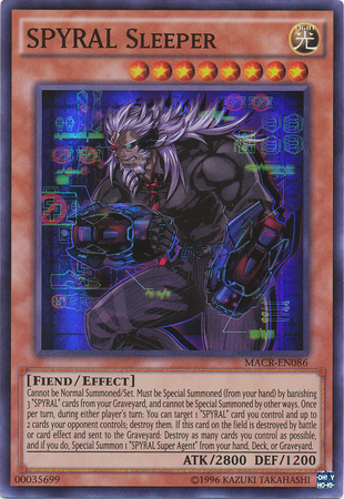 SPYRAL Sleeper MACR EN086 Super Rare Unlimited Maximum Crisis Unlimited Singles SPYRAL Sleeper MACR EN086 Super Rare Unlimited Maximum Crisis Unlimited Singles