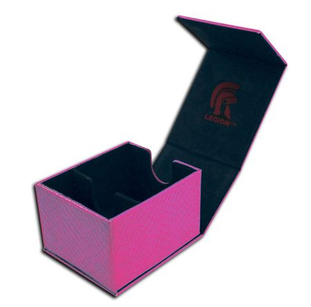 Legion Supplies Pink Hoard Plus Dragon Hide Deck Box LGNEDHP04 Deck Boxes Gaming Storage Legion Supplies Pink Hoard Plus Dragon Hide Deck Box LGNEDHP04 Deck Boxes Gaming Storage