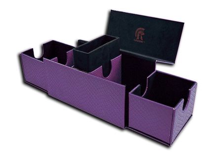 Legion Supplies Purple Vault V2 Dragon Hide Deck Box LGNEDV203 Deck Boxes Gaming Storage Legion Supplies Purple Vault V2 Dragon Hide Deck Box LGNEDV203 Deck Boxes Gaming Storage