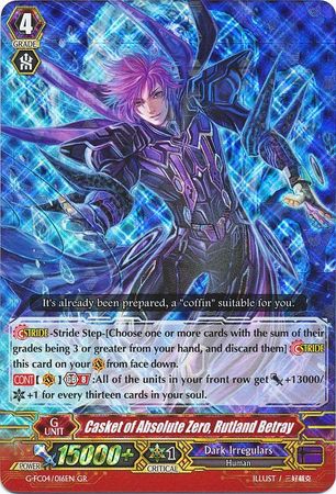 Casket of Absolute Zero Rutland Betray G FC04 016EN Generation Rare GR Cardfight Vanguard Fighter s Collection 2017 Singles Casket of Absolute Zero Rutland Betray G FC04 016EN Generation Rare GR Cardfight Vanguard Fighter s Collection 2017 Singles