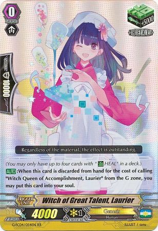 Witch of Great Talent Laurier G FC04 054EN Double Rare RR Witch of Great Talent Laurier G FC04 054EN Double Rare RR