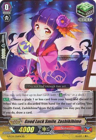 Good Luck Smile Zashikihime G FC04 056EN Double Rare RR Good Luck Smile Zashikihime G FC04 056EN Double Rare RR