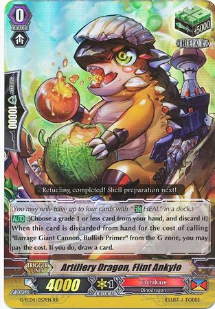 Artillery Dragon Flint Ankylo G FC04 057EN Double Rare RR Cardfight Vanguard Fighter s Collection 2017 Singles Artillery Dragon Flint Ankylo G FC04 057EN Double Rare RR Cardfight Vanguard Fighter s Collection 2017 Singles