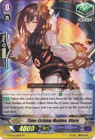 Time Etching Maiden Uluru G FC04 066EN Double Rare RR Cardfight Vanguard Fighter s Collection 2017 Singles Time Etching Maiden Uluru G FC04 066EN Double Rare RR Cardfight Vanguard Fighter s Collection 2017 Singles