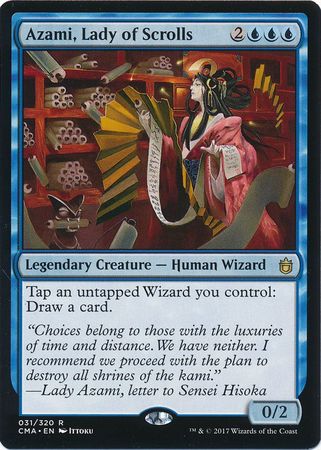 Azami Lady of Scrolls 031 320 Commander Anthology Singles Azami Lady of Scrolls 031 320 Commander Anthology Singles