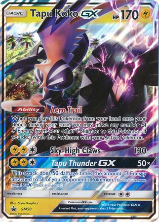 Pokemon TCG - SM2K - 022/050 (RR) - Tapu Koko GX