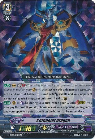 Chronojet Dragon G TD01 002EN TD RRR G Trial Deck 1 Awakening of the Interdimensional Dragon Singles Chronojet Dragon G TD01 002EN TD RRR G Trial Deck 1 Awakening of the Interdimensional Dragon Singles