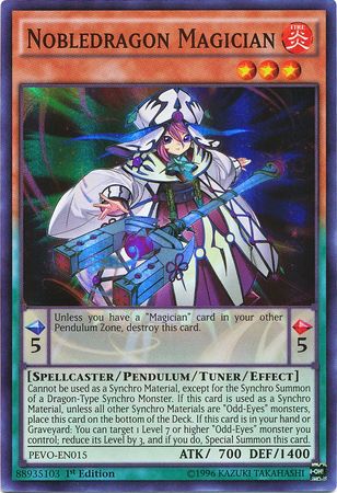 Nobledragon Magician PEVO EN015 Super Rare 1st Edition Pendulum Evolution Singles Nobledragon Magician PEVO EN015 Super Rare 1st Edition Pendulum Evolution Singles