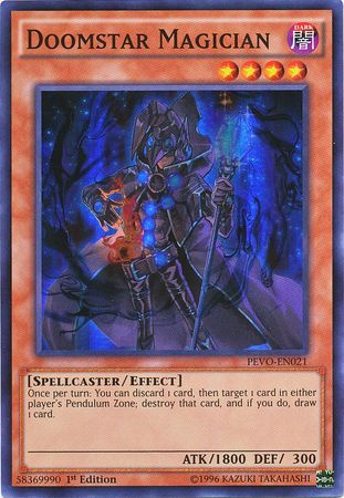 Doomstar Magician PEVO EN021 Super Rare 1st Edition Doomstar Magician PEVO EN021 Super Rare 1st Edition