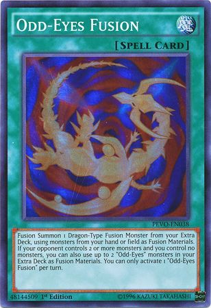 Odd Eyes Fusion PEVO EN038 Super Rare 1st Edition Odd Eyes Fusion PEVO EN038 Super Rare 1st Edition