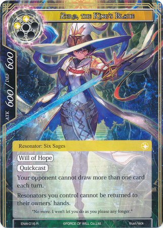 Zero The King s Blade ENW 016 Rare Zero The King s Blade ENW 016 Rare