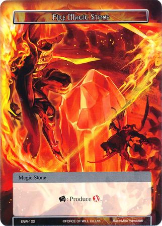Fire Magic Stone ENW 102 Force of Will Echoes of the New World Singles Fire Magic Stone ENW 102 Force of Will Echoes of the New World Singles