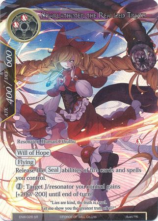 Nyarlathotep the Realized Truth ENW 026 Super Rare Full Art Foil Force of Will Echoes of the New World Singles Nyarlathotep the Realized Truth ENW 026 Super Rare Full Art Foil Force of Will Echoes of the New World Singles