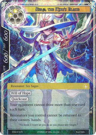 Zero The King s Blade ENW 016 Rare Foil Zero The King s Blade ENW 016 Rare Foil