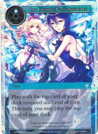 The Cheshire Cat s Assistance ENW 049 Common Foil Force of Will Echoes of the New World Singles The Cheshire Cat s Assistance ENW 049 Common Foil Force of Will Echoes of the New World Singles