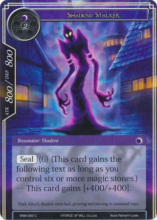Shadow Stalker ENW 082 Common Foil Force of Will Echoes of the New World Singles Shadow Stalker ENW 082 Common Foil Force of Will Echoes of the New World Singles