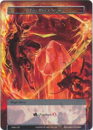 Fire Magic Stone ENW 102 Foil Force of Will Echoes of the New World Singles Fire Magic Stone ENW 102 Foil Force of Will Echoes of the New World Singles