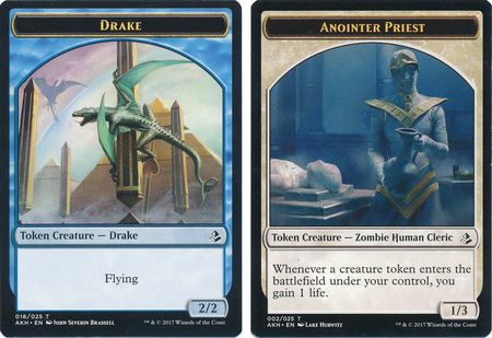 Anointer Priest Token 002 Drake Token 018 AKH Amonkhet Singles Anointer Priest Token 002 Drake Token 018 AKH Amonkhet Singles
