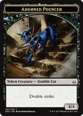Token Adorned Pouncer 001 HOU Hour of Devastation Singles Token Adorned Pouncer 001 HOU Hour of Devastation Singles
