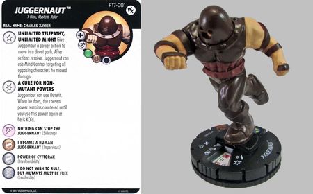 Juggernaut F17 001 Free Comic Book Day Promo Marvel Heroclix Heroclix Wizkids Promos Heroclix