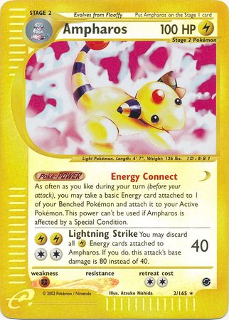 Ampharos 2 165 Holo Rare Reverse Holo Expedition Reverse Holo Singles Ampharos 2 165 Holo Rare Reverse Holo Expedition Reverse Holo Singles