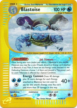 Blastoise - 4/165 - Holo Rare Reverse Holo