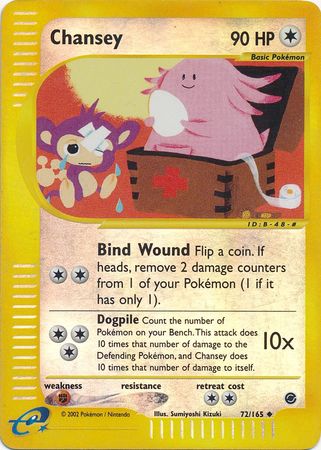 Chansey 72 165 Uncommon Reverse Holo Chansey 72 165 Uncommon Reverse Holo