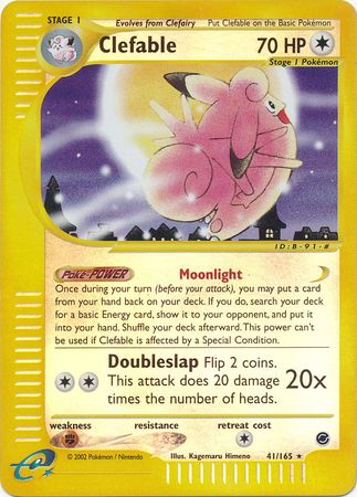 Clefable 41 165 Rare Reverse Holo Expedition Reverse Holo Singles Clefable 41 165 Rare Reverse Holo Expedition Reverse Holo Singles