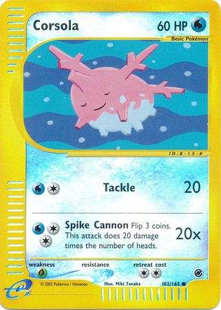 Corsola 102 165 Common Reverse Holo Corsola 102 165 Common Reverse Holo
