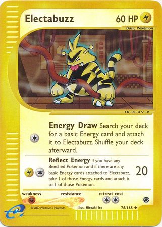 Electabuzz 76 165 Uncommon Reverse Holo Expedition Reverse Holo Singles Electabuzz 76 165 Uncommon Reverse Holo Expedition Reverse Holo Singles