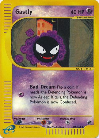 Gastly 109/165 Common Expedition Pokemon Card