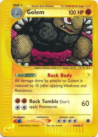 Golem 14 165 Holo Rare Reverse Holo Expedition Reverse Holo Singles Golem 14 165 Holo Rare Reverse Holo Expedition Reverse Holo Singles