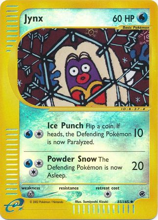 Jynx 83 165 Uncommon Reverse Holo Expedition Reverse Holo Singles Jynx 83 165 Uncommon Reverse Holo Expedition Reverse Holo Singles