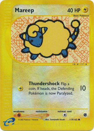 Mareep 119 165 Common Reverse Holo Mareep 119 165 Common Reverse Holo