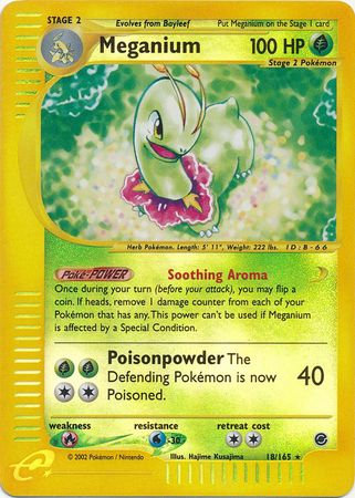 Meganium 18 165 Holo Rare Reverse Holo Expedition Reverse Holo Singles Meganium 18 165 Holo Rare Reverse Holo Expedition Reverse Holo Singles