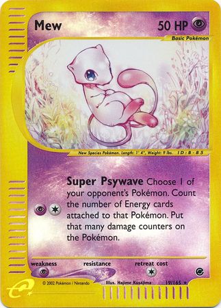 Carta Pokemon Mew Holo Cromada ( Valor 169 Reais ), Produto Vintage e  Retro Pokemon Usado 76130133