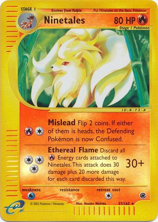 Ninetales 57 165 Rare Reverse Holo Expedition Reverse Holo Singles Ninetales 57 165 Rare Reverse Holo Expedition Reverse Holo Singles