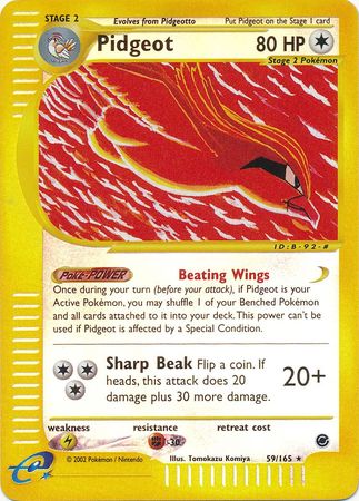 Pidgeot 59 165 Rare Reverse Holo Pidgeot 59 165 Rare Reverse Holo