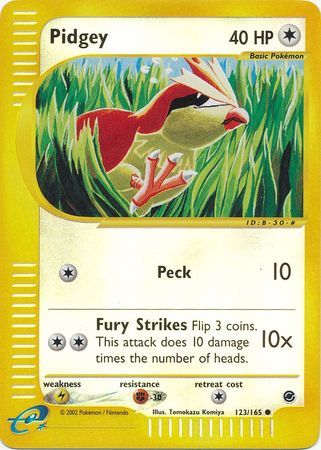Pidgey 123 165 Common Reverse Holo Expedition Reverse Holo Singles Pidgey 123 165 Common Reverse Holo Expedition Reverse Holo Singles