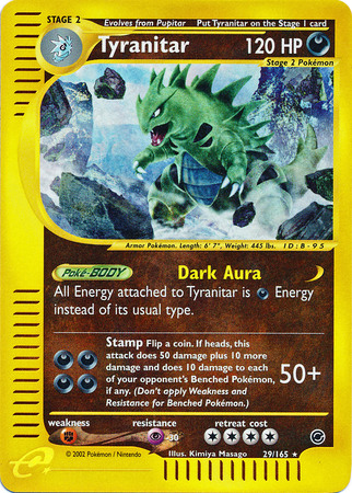 Tyranitar - 29/165 - Holo Rare Reverse Holo