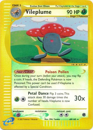Vileplume 69 165 Rare Reverse Holo Vileplume 69 165 Rare Reverse Holo