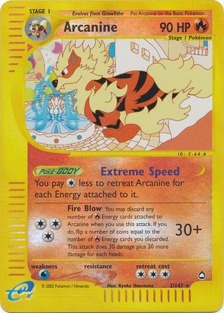 Arcanine 2 147 Rare Reverse Holo Arcanine 2 147 Rare Reverse Holo