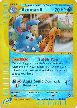 Azumarill 4 147 Rare Reverse Holo Azumarill 4 147 Rare Reverse Holo