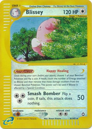 Blissey 6 147 Rare Reverse Holo Blissey 6 147 Rare Reverse Holo
