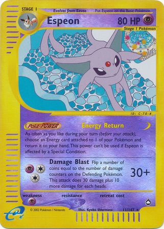 Espeon - 11/147 - Rare Reverse Holo