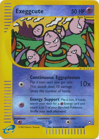 Exeggcute 77 147 Common Reverse Holo Exeggcute 77 147 Common Reverse Holo