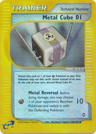 Metal Cube 01 129 147 Uncommon Reverse Holo Metal Cube 01 129 147 Uncommon Reverse Holo