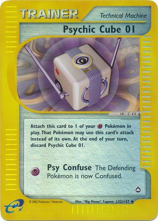 Psychic Cube 01 132 147 Uncommon Reverse Holo Aquapolis Reverse Holo Singles Psychic Cube 01 132 147 Uncommon Reverse Holo Aquapolis Reverse Holo Singles