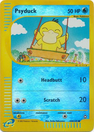 Psyduck 104 147 Common Reverse Holo Psyduck 104 147 Common Reverse Holo